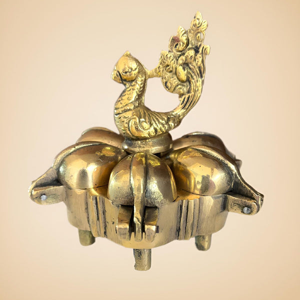 Brass Kanakavati Peacock Design - Kanasu Artifacts