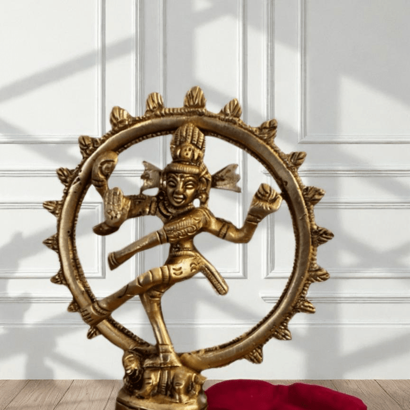 Divine Brass Nataraja Idol – Symbol of Cosmic Energy and Balance - Kanasu Artifacts