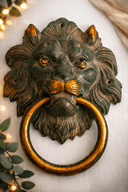 Door Knocker Lion - Antique Finish - Kanasu Artifacts